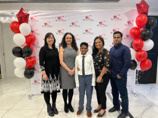 Cindy and community members at a celebration